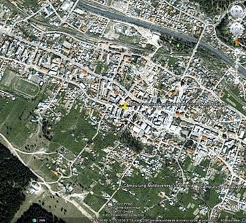 IMAGINE AERIANA A CLUBULUI COPIILOR SI ELEVILOR CAMPULUNG MOLDOVENESC